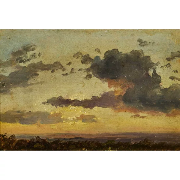Johan Christian Dahl — Landschaft mit Wolkenstudie.