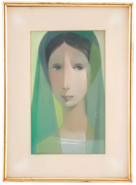 Armando Barrios — Portrait de jeune femme