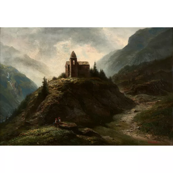 Leberecht Lortet — Chapelle de montagne.