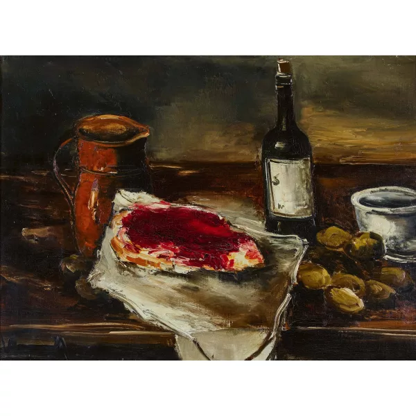Maurice de Vlaminck — Nature morte à la bouteille de vin