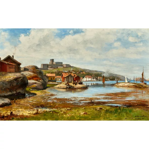 Olof Hermelin — Vue de l’île de Marstrand avec la forteresse Carlsten.