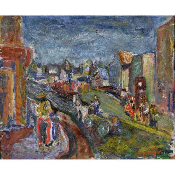 Yehiel Krize — Strassenszene.