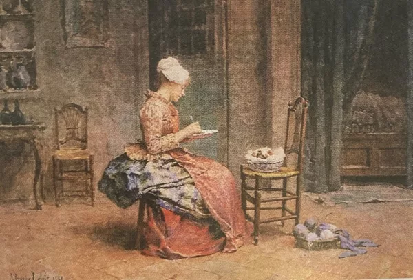 Maurice Leloir — Jeune femme assise, 1881