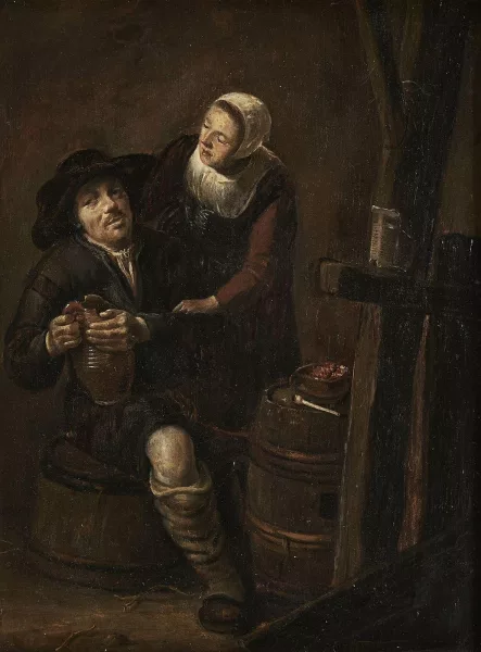 Adriaen van Ostade — Suiveur de Adriaen Van Ostade — Scène de cabaret