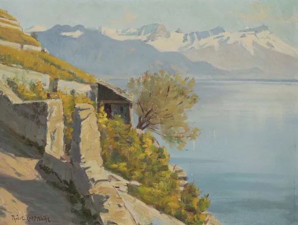 Robert Edouard Chapallaz — Vue sur le lac,
