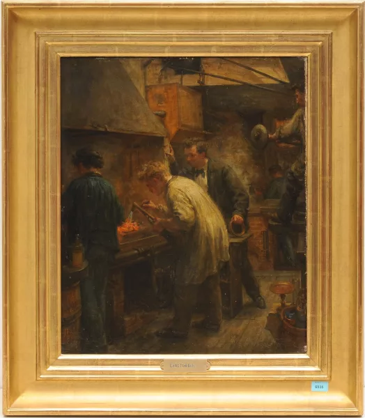 Edmond Eugène Valton — In der Schmiede