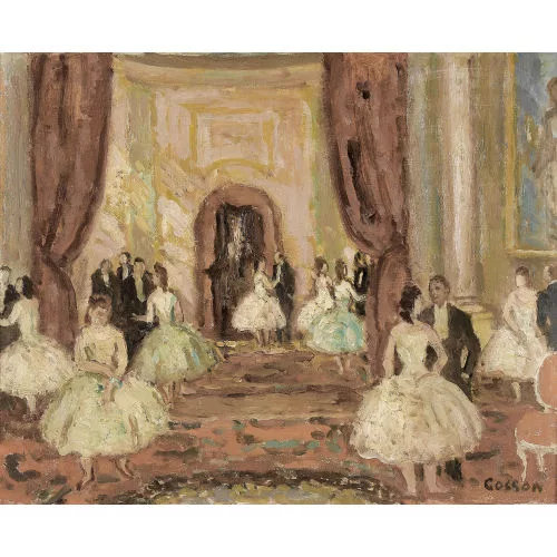 Jean Louis Marcel Cosson — Société en fête dans une salle de bal