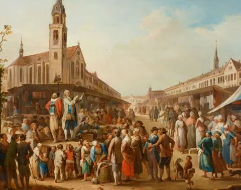 Franz de Paula Ferg — Scène de marché