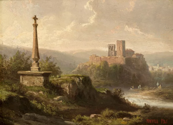 Horace Antoine Fonville — Paysage en Savoie,