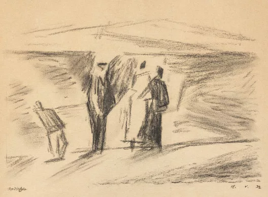 Lyonel Feininger — Vier Figuren am Ufer, 1932