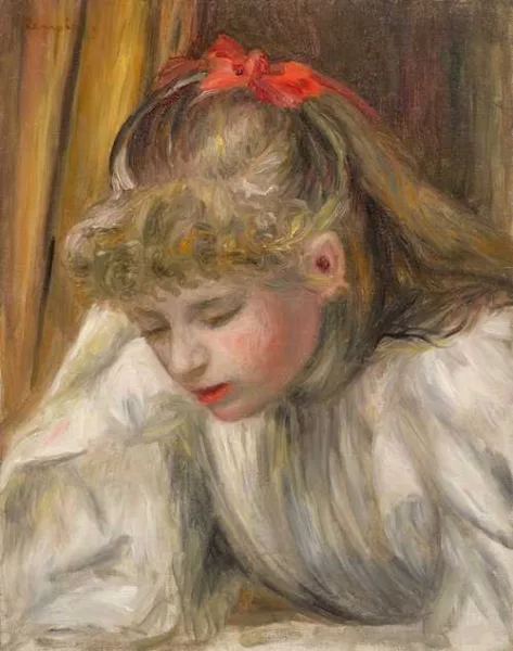 Pierre-Auguste Renoir — Fanciulla che legge. Circa 1890.