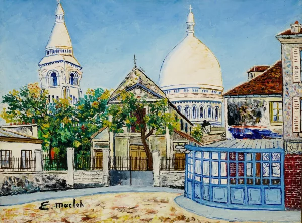 Élisée Maclet — Le Sacré-Coeur et la chaumière de Gabrielle d'Estrée
