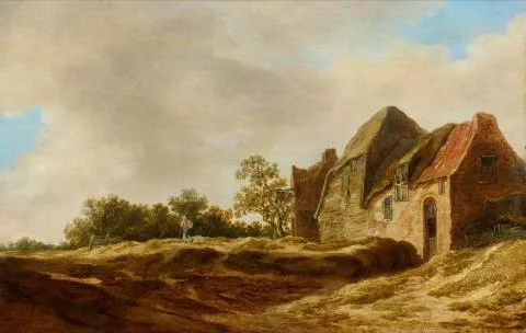 Jan van Goyen — Paysage avec ferme et promeneur