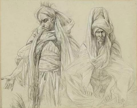 Henri Regnault — Studie von zwei marokkanischen Männern