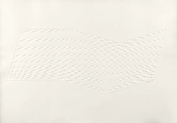 Enrico Castellani — Senza titolo, 1980
