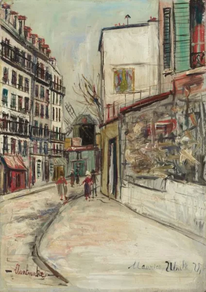 Maurice Utrillo — Rue Lépic à Montmartre