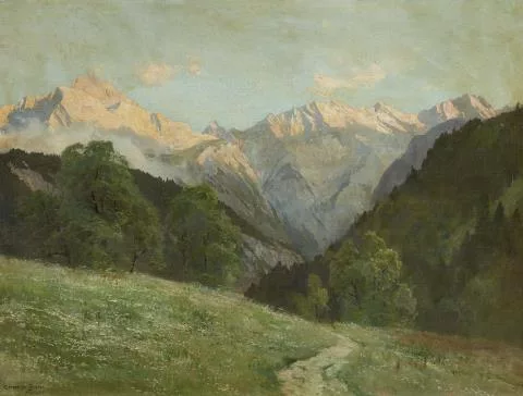 Edward Harrison Compton — Sommerliche Alpenlandschaft