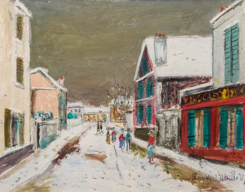 Maurice Utrillo — Schnee in Montmartre
