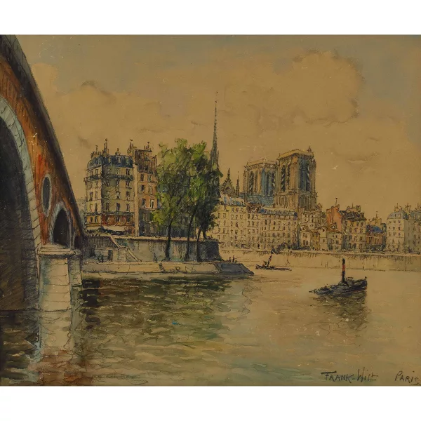 Frank-Will — Vue de la Seine à Paris.