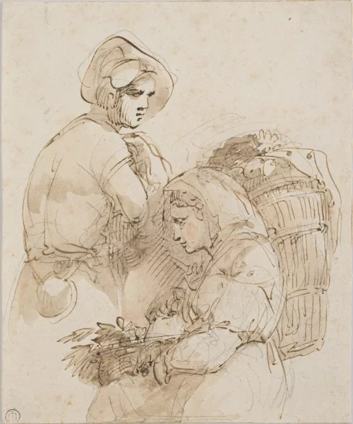 Giuseppe Bernardino Bison — Couple de paysans,