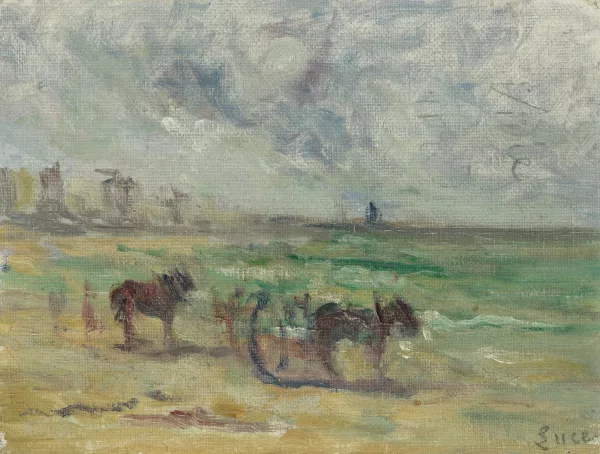 Maximilien Luce — Les ramasseurs de goémon sur la plage
