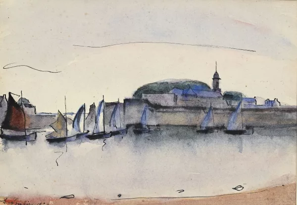 Maurice Asselin — "Marée haute à Concarneau"