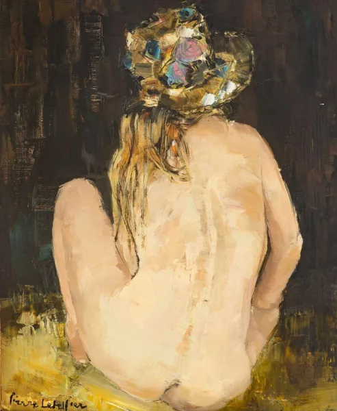 Pierre Letellier — Jeune femme nue de dos