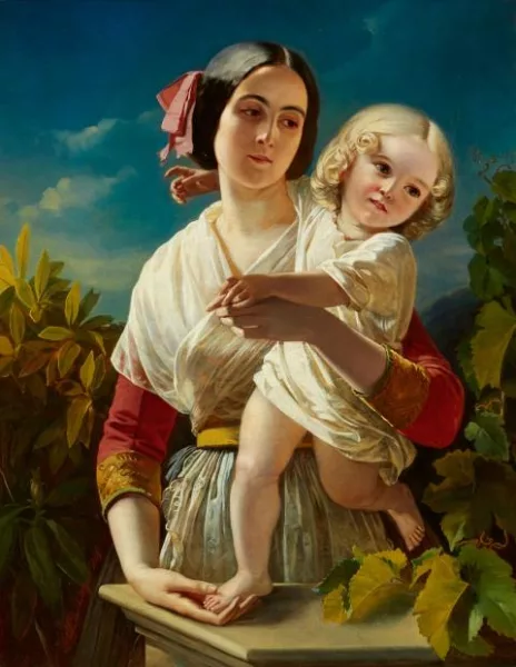 Richard Lauchert — Mère et enfant