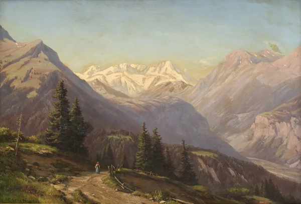 Philippe George — Vue d'un glacier depuis Villars