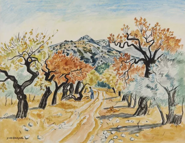 Yves Brayer — Paysage de Provence