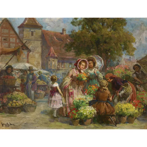 Imre Gergely — Auf dem Markt.