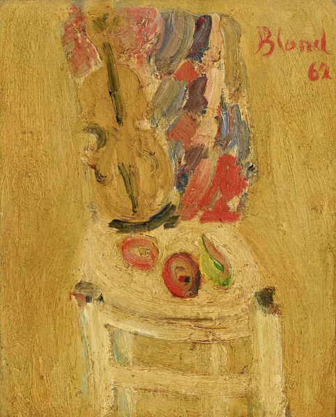 Maurice Blond — Nature morte au violon