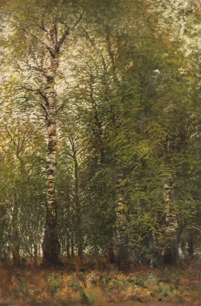 László Mednyánszky — Birkenwald