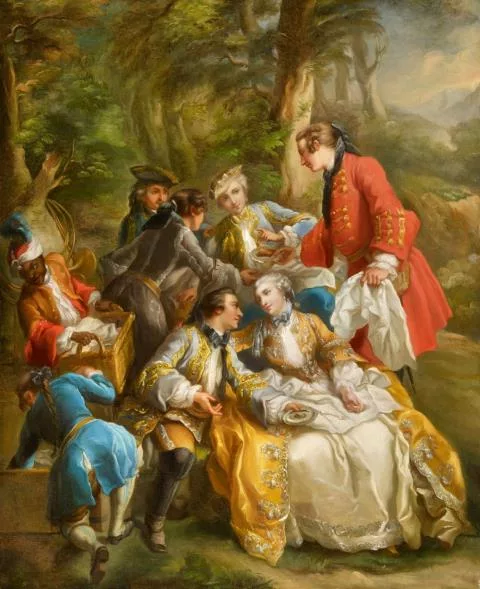 Charles Amédée Philippe van Loo — Rast bei der Jagd