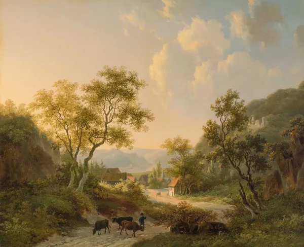 Willem de Klerk — Berger dans un vaste paysage