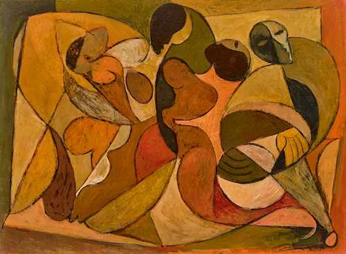 Oswaldo Guayasamin — Boceto la danza. 1950.