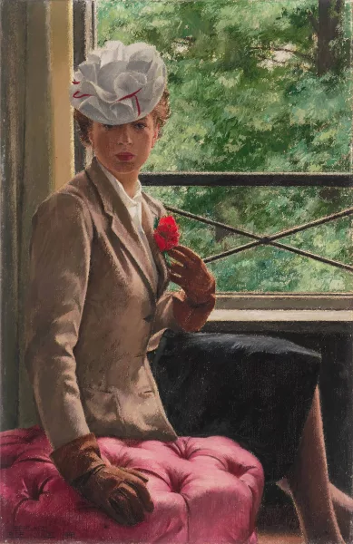 Bernard Boutet de Monvel — Portrait" (Portrait der Sylvie Boutet de Monvel)