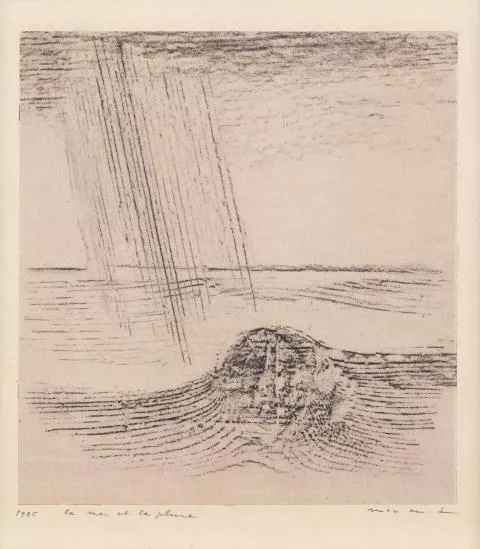Max Ernst — La mer et la pluie