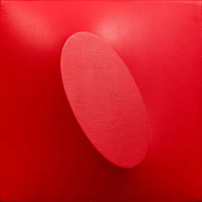 Turi Simeti — Ovale rouge, 1968