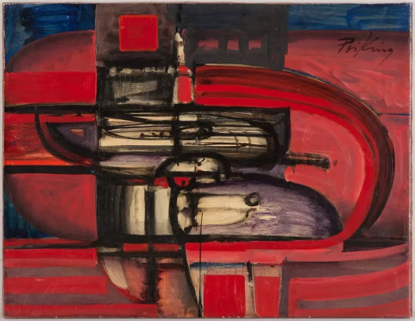 Franz Priking — Figures géométrique rouge