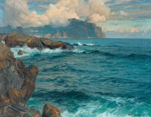 Karl Theodor Boehme — Abendwolken in Nervi