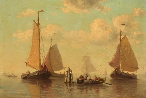 Everhardus Koster — Fischer auf ruhiger See