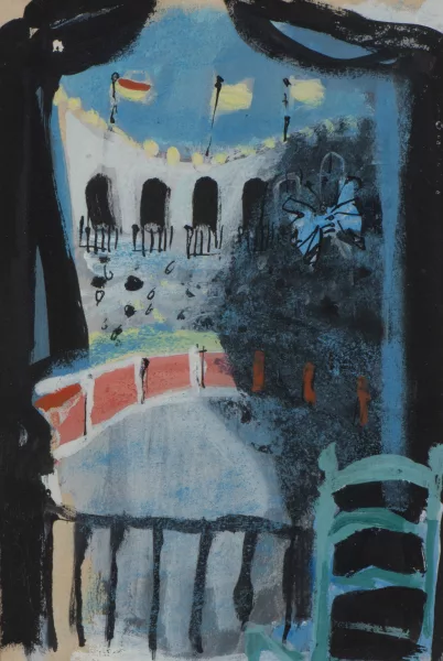 Antoni Clavé — Antoni CLAVÉ (1913–2005), Box at the bullfight