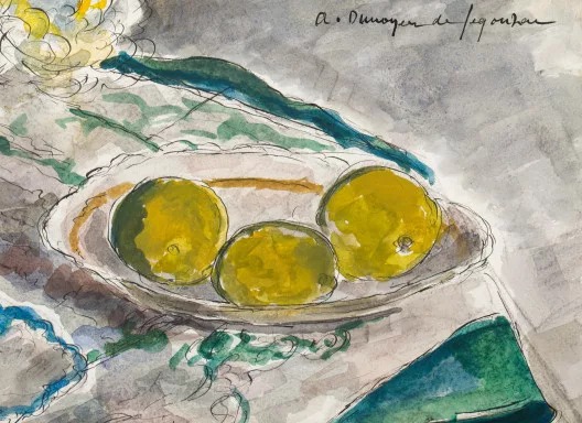 André Dunoyer de Segonzac — Nature morte aux citrons