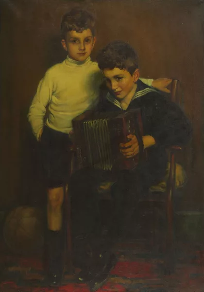 Frans Hogerwaard — Portrait de deux enfants
