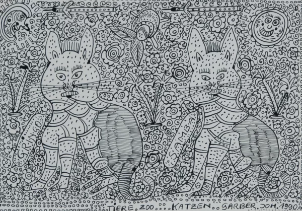 Johann Garber — Tiere, Zoo,..., Katzen, 1990