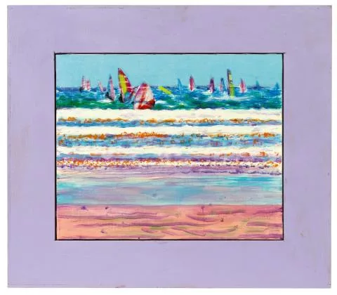 Jiří Georg Dokoupil — Sans titre (Planche à voile)