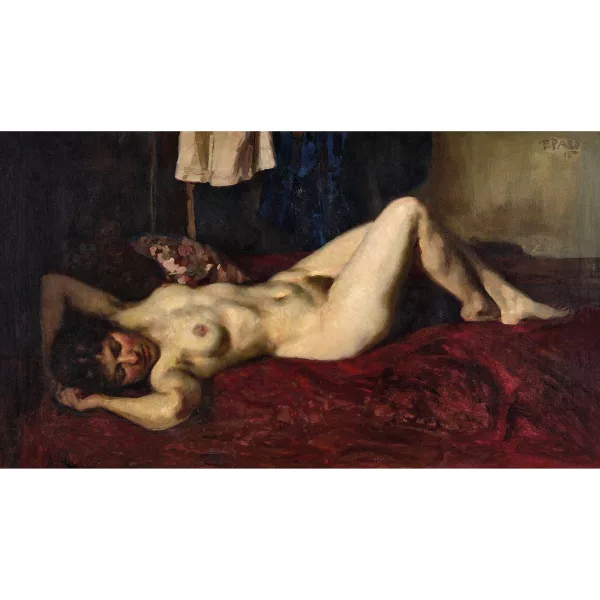 Paul Paede — Nu féminin allongé.