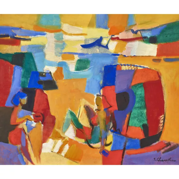 Jean Chevolleau — "Les parasols Île d'Yeu".