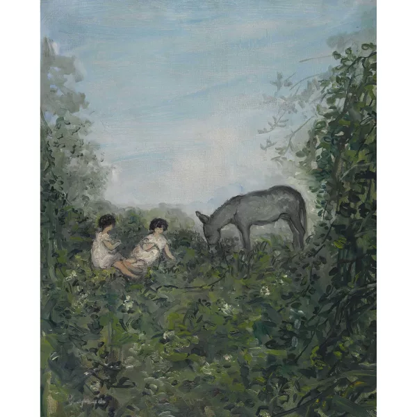 Pierre Laprade — Paysage avec deux femmes et un âne